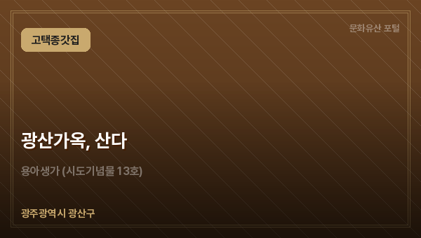 광산가옥, 산다