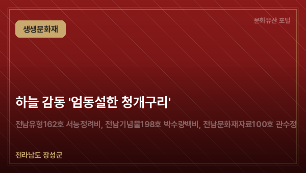 하늘 감동 '엄동설한 청개구리'